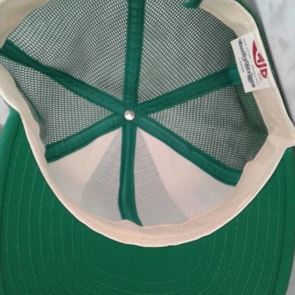 Vintage New York Jets AJD Lucky Stripes Snapback Mesh Trucker Hat Cap USA made - Picture 4 of 5